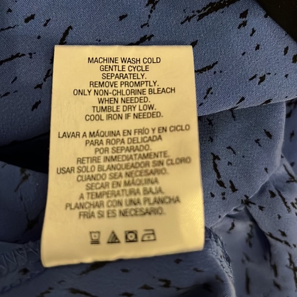 Blue and black Attention size 10 dress with zipper back - Picture 10 of 10